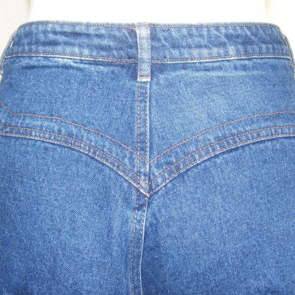 Nude Label Denim Shorts, L, Blue cut-offs, Fish net inserts, Distressed, Frayed - Picture 10 of 15